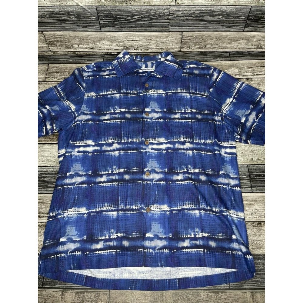 Tommy Bahama Silk Short Sleeve Button Down Shirt